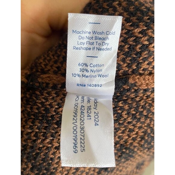 Marine Layer Martha Long Knit Leopard Sweater Coat Cardigan Duster Cotton Wool M - Picture 9 of 10